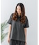 【汗染みの目立ちにくいTシャツ ZEROSTAIN】ロールカフサイドスリットTシャツ 撥水・UVカット機能付き レディース 快適Tシャツ