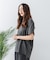 【汗染みの目立ちにくいTシャツ ZEROSTAIN】ロールカフサイドスリットTシャツ 撥水・UVカット機能付き レディース 快適Tシャツ