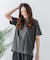 【汗染みの目立ちにくいTシャツ ZEROSTAIN】ロールカフサイドスリットTシャツ 撥水・UVカット機能付き レディース 快適Tシャツ