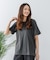 【汗染みの目立ちにくいTシャツ ZEROSTAIN】ロールカフサイドスリットTシャツ 撥水・UVカット機能付き レディース 快適Tシャツ