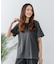【汗染みの目立ちにくいTシャツ ZEROSTAIN】ロールカフサイドスリットTシャツ 撥水・UVカット機能付き レディース 快適Tシャツ