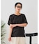 【汗染みの目立ちにくいTシャツ ZEROSTAIN】ロールカフサイドスリットTシャツ 撥水・UVカット機能付き レディース 快適Tシャツ