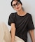 【汗染みの目立ちにくいTシャツ ZEROSTAIN】ロールカフサイドスリットTシャツ 撥水・UVカット機能付き レディース 快適Tシャツ