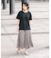 【汗染みの目立ちにくいTシャツ ZEROSTAIN】ロールカフサイドスリットTシャツ 撥水・UVカット機能付き レディース 快適Tシャツ