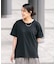 【汗染みの目立ちにくいTシャツ ZEROSTAIN】ロールカフサイドスリットTシャツ 撥水・UVカット機能付き レディース 快適Tシャツ