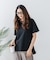 【汗染みの目立ちにくいTシャツ ZEROSTAIN】ロールカフサイドスリットTシャツ 撥水・UVカット機能付き レディース 快適Tシャツ