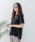 【汗染みの目立ちにくいTシャツ ZEROSTAIN】ロールカフサイドスリットTシャツ 撥水・UVカット機能付き レディース 快適Tシャツ