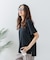 【汗染みの目立ちにくいTシャツ ZEROSTAIN】ロールカフサイドスリットTシャツ 撥水・UVカット機能付き レディース 快適Tシャツ