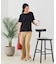 【汗染みの目立ちにくいTシャツ ZEROSTAIN】ロールカフサイドスリットTシャツ 撥水・UVカット機能付き レディース 快適Tシャツ