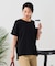 【汗染みの目立ちにくいTシャツ ZEROSTAIN】ロールカフサイドスリットTシャツ 撥水・UVカット機能付き レディース 快適Tシャツ