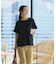 【汗染みの目立ちにくいTシャツ ZEROSTAIN】ロールカフサイドスリットTシャツ 撥水・UVカット機能付き レディース 快適Tシャツ
