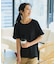 【汗染みの目立ちにくいTシャツ ZEROSTAIN】ロールカフサイドスリットTシャツ 撥水・UVカット機能付き レディース 快適Tシャツ