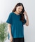 【汗染みの目立ちにくいTシャツ ZEROSTAIN】ロールカフサイドスリットTシャツ 撥水・UVカット機能付き レディース 快適Tシャツ