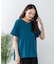 【汗染みの目立ちにくいTシャツ ZEROSTAIN】ロールカフサイドスリットTシャツ 撥水・UVカット機能付き レディース 快適Tシャツ