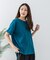 【汗染みの目立ちにくいTシャツ ZEROSTAIN】ロールカフサイドスリットTシャツ 撥水・UVカット機能付き レディース 快適Tシャツ