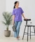 【汗染みの目立ちにくいTシャツ ZEROSTAIN】ロールカフサイドスリットTシャツ 撥水・UVカット機能付き レディース 快適Tシャツ