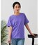 【汗染みの目立ちにくいTシャツ ZEROSTAIN】ロールカフサイドスリットTシャツ 撥水・UVカット機能付き レディース 快適Tシャツ