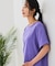 【汗染みの目立ちにくいTシャツ ZEROSTAIN】ロールカフサイドスリットTシャツ 撥水・UVカット機能付き レディース 快適Tシャツ