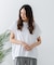 【汗染みの目立ちにくいTシャツ ZEROSTAIN】ロールカフラウンドヘムTシャツ レディース 汗染み防止 撥水加工 多機能