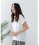【汗染みの目立ちにくいTシャツ ZEROSTAIN】ロールカフラウンドヘムTシャツ レディース 汗染み防止 撥水加工 多機能
