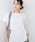 【汗染みの目立ちにくいTシャツ ZEROSTAIN】ロールカフラウンドヘムTシャツ レディース 汗染み防止 撥水加工 多機能