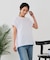 【汗染みの目立ちにくいTシャツ ZEROSTAIN】ロールカフラウンドヘムTシャツ レディース 汗染み防止 撥水加工 多機能