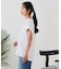 【汗染みの目立ちにくいTシャツ ZEROSTAIN】ロールカフラウンドヘムTシャツ レディース 汗染み防止 撥水加工 多機能