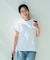【汗染みの目立ちにくいTシャツ ZEROSTAIN】ロールカフラウンドヘムTシャツ レディース 汗染み防止 撥水加工 多機能