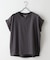 【汗染みの目立ちにくいTシャツ ZEROSTAIN】ロールカフラウンドヘムTシャツ レディース 汗染み防止 撥水加工 多機能