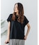 【汗染みの目立ちにくいTシャツ ZEROSTAIN】ロールカフラウンドヘムTシャツ レディース 汗染み防止 撥水加工 多機能