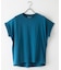 【汗染みの目立ちにくいTシャツ ZEROSTAIN】ロールカフラウンドヘムTシャツ レディース 汗染み防止 撥水加工 多機能