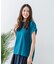 【汗染みの目立ちにくいTシャツ ZEROSTAIN】ロールカフラウンドヘムTシャツ レディース 汗染み防止 撥水加工 多機能