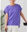 【汗染みの目立ちにくいTシャツ ZEROSTAIN】ロールカフラウンドヘムTシャツ レディース 汗染み防止 撥水加工 多機能