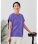 【汗染みの目立ちにくいTシャツ ZEROSTAIN】ロールカフラウンドヘムTシャツ レディース 汗染み防止 撥水加工 多機能