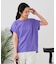 【汗染みの目立ちにくいTシャツ ZEROSTAIN】ロールカフラウンドヘムTシャツ レディース 汗染み防止 撥水加工 多機能