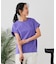 【汗染みの目立ちにくいTシャツ ZEROSTAIN】ロールカフラウンドヘムTシャツ レディース 汗染み防止 撥水加工 多機能