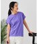 【汗染みの目立ちにくいTシャツ ZEROSTAIN】ロールカフラウンドヘムTシャツ レディース 汗染み防止 撥水加工 多機能