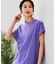 【汗染みの目立ちにくいTシャツ ZEROSTAIN】ロールカフラウンドヘムTシャツ レディース 汗染み防止 撥水加工 多機能