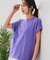【汗染みの目立ちにくいTシャツ ZEROSTAIN】ロールカフラウンドヘムTシャツ レディース 汗染み防止 撥水加工 多機能