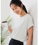 【汗染みの目立ちにくいTシャツ ZEROSTAIN】ロールカフラウンドヘムTシャツ レディース 汗染み防止 撥水加工 多機能