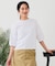 【汗染みの目立ちにくいTシャツ ZEROSTAIN】バルーン袖Tシャツ 撥水・防汚加工 バルーンスリーブ 脇汗対策 大人カジュアル
