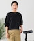 【汗染みの目立ちにくいTシャツ ZEROSTAIN】バルーン袖Tシャツ 撥水・防汚加工 バルーンスリーブ 脇汗対策 大人カジュアル