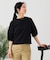 【汗染みの目立ちにくいTシャツ ZEROSTAIN】バルーン袖Tシャツ 撥水・防汚加工 バルーンスリーブ 脇汗対策 大人カジュアル