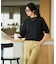 【汗染みの目立ちにくいTシャツ ZEROSTAIN】バルーン袖Tシャツ 撥水・防汚加工 バルーンスリーブ 脇汗対策 大人カジュアル