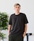 【汗染みの目立ちにくいTシャツ ZEROSTAIN】クルーネックTシャツ 綿タッチ ヘビーウェイト感 防汚・撥水 吸汗速乾 UVカット