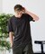 【汗染みの目立ちにくいTシャツ ZEROSTAIN】クルーネックTシャツ 綿タッチ ヘビーウェイト感 防汚・撥水 吸汗速乾 UVカット