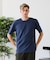 【汗染みの目立ちにくいTシャツ ZEROSTAIN】クルーネックTシャツ 綿タッチ ヘビーウェイト感 防汚・撥水 吸汗速乾 UVカット