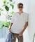 【汗染みの目立ちにくいTシャツ ZEROSTAIN】キーネックTシャツ 防汚 ＵＶカット 綿タッチ・厚手