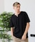 【汗染みの目立ちにくいTシャツ ZEROSTAIN】キーネックTシャツ 防汚 ＵＶカット 綿タッチ・厚手