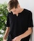 【汗染みの目立ちにくいTシャツ ZEROSTAIN】キーネックTシャツ 防汚 ＵＶカット 綿タッチ・厚手